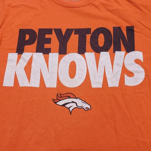 Nike Peyton Knows Casual Short Sleeve T Shirt Adult Mens Size Extra Large Orange - Picture 4 of 8
